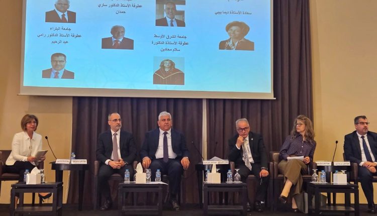 أ.د. حمدان بمؤتمر التعليم العالي عمان الأهلية قصة نجاح تعليمية وطنية بامتياز2